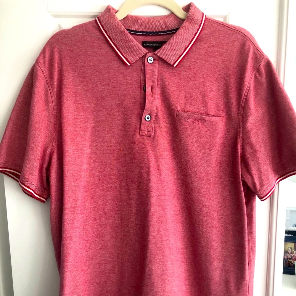 "Mad Men" Banana Rebublic retro style polo shirt